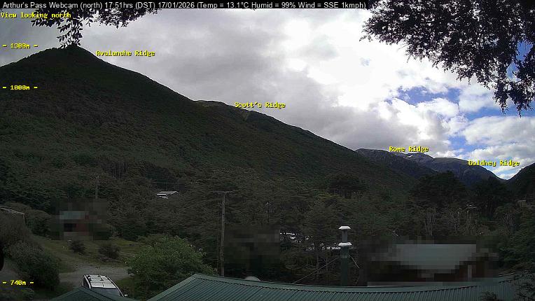 Webcam Temple Basin: Arthur Pass North