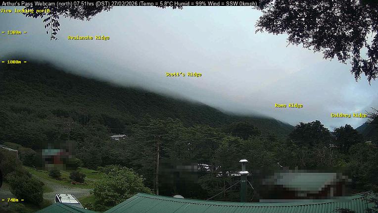 Webcam Temple Basin: Arthur Pass North