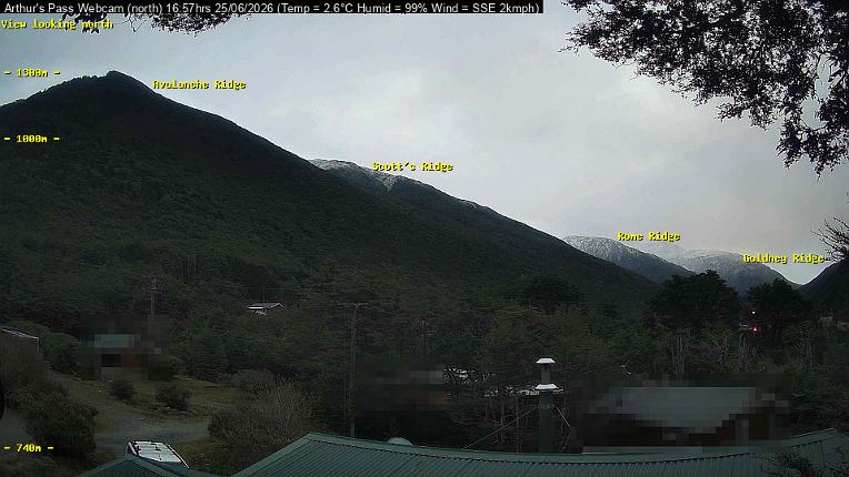 Webcam Temple Basin: Arthur Pass North