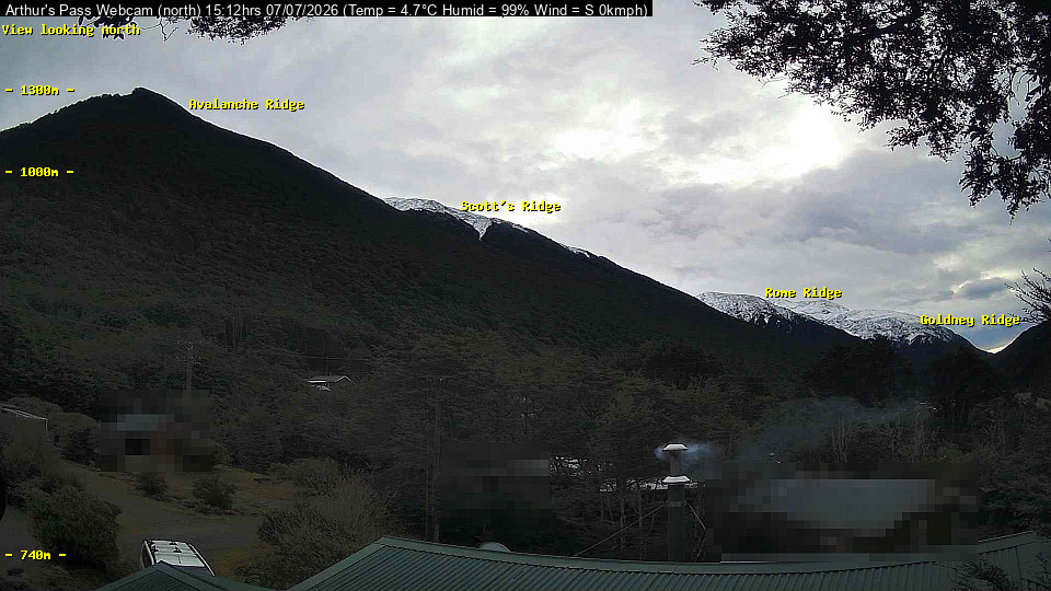 Webcam Temple Basin: Arthur Pass North