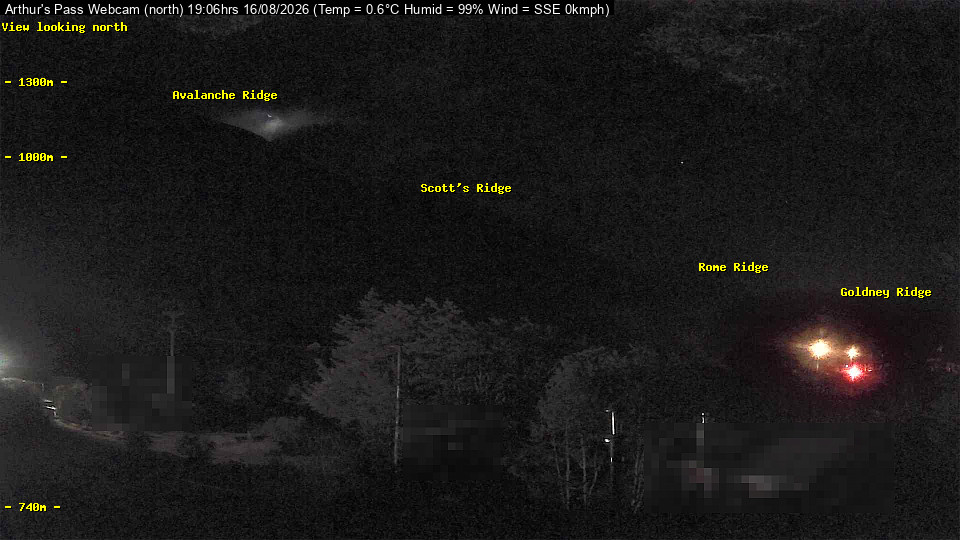 Webcam Temple Basin: Arthur Pass North