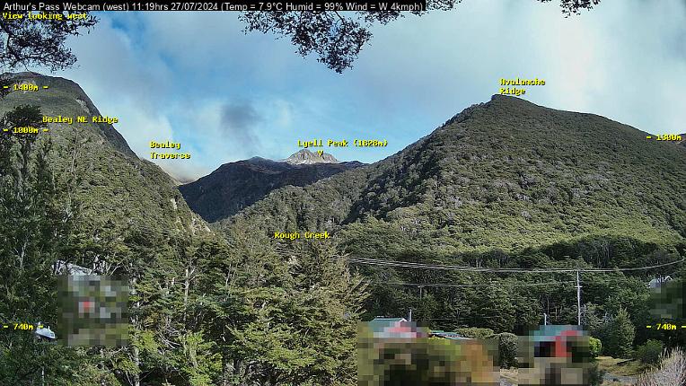 Webcam Temple Basin: Arthur Pass West