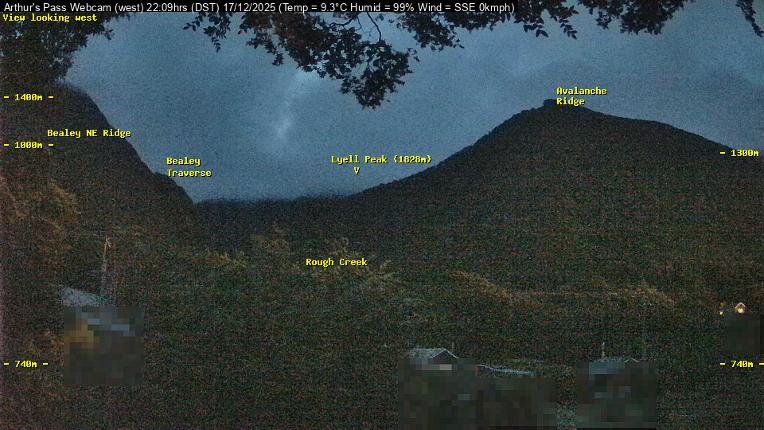 Webcam Temple Basin: Arthur Pass West