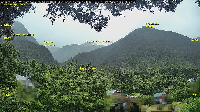 Webcam Temple Basin: Arthur Pass West
