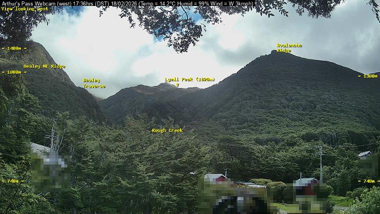 Webcam Temple Basin: Arthur Pass West