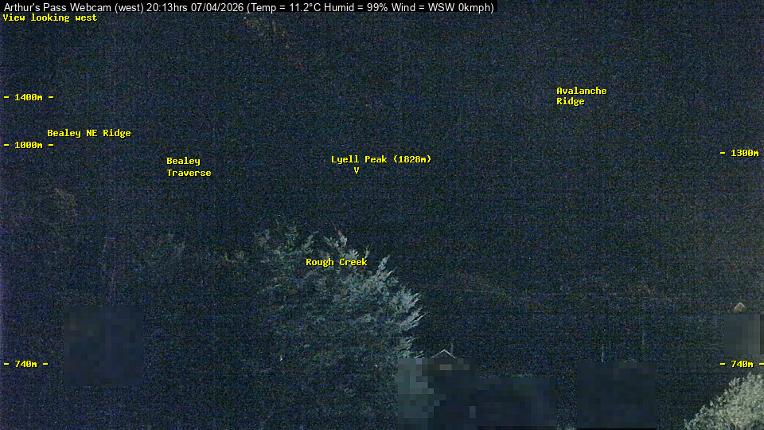 Webcam Temple Basin: Arthur Pass West