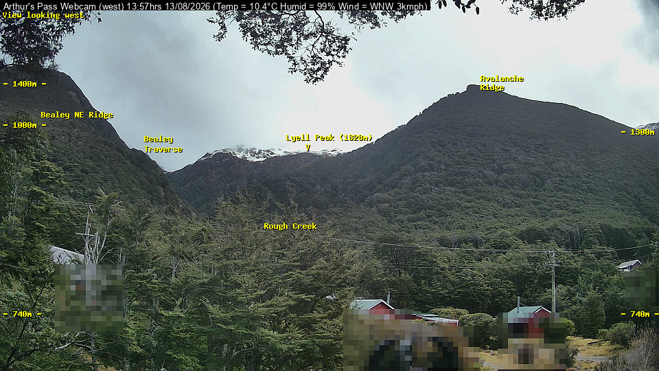 Webcam Temple Basin: Arthur Pass West