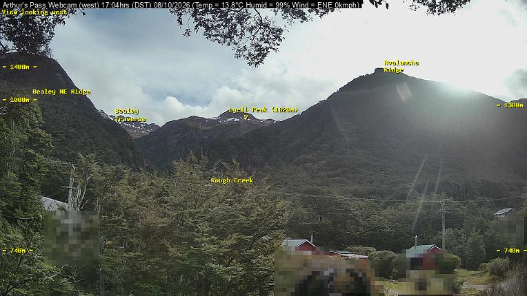 Webcam Temple Basin: Arthur Pass West