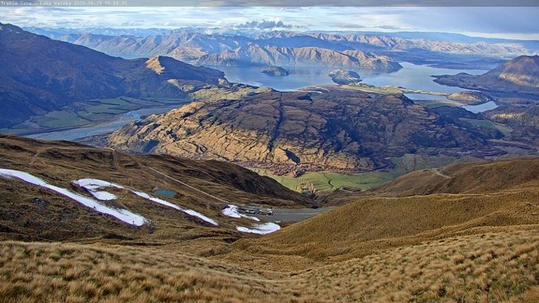 Webcam Treble Cone: Lake Wanaka view