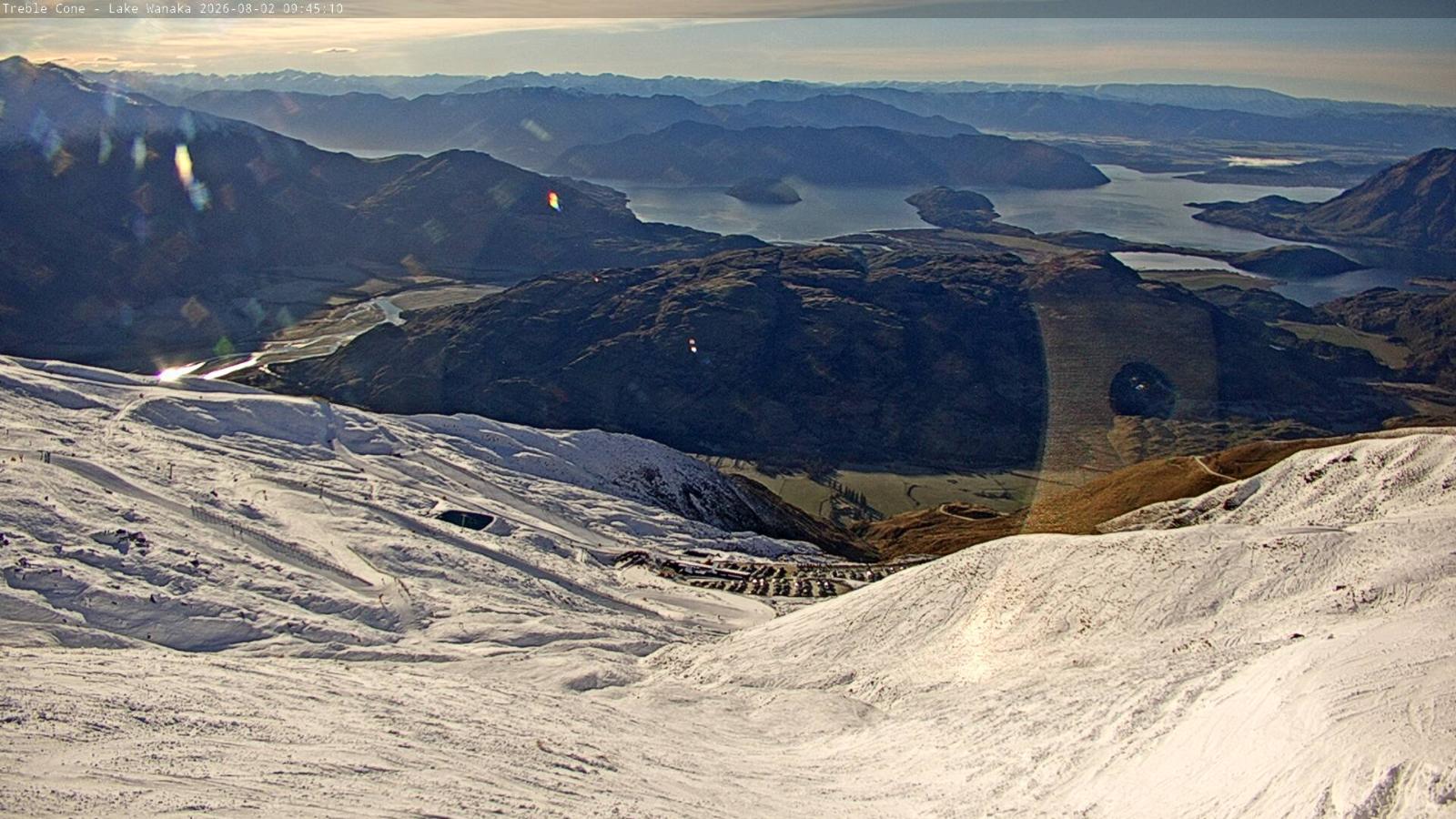 Webcam Treble Cone: Lake Wanaka view