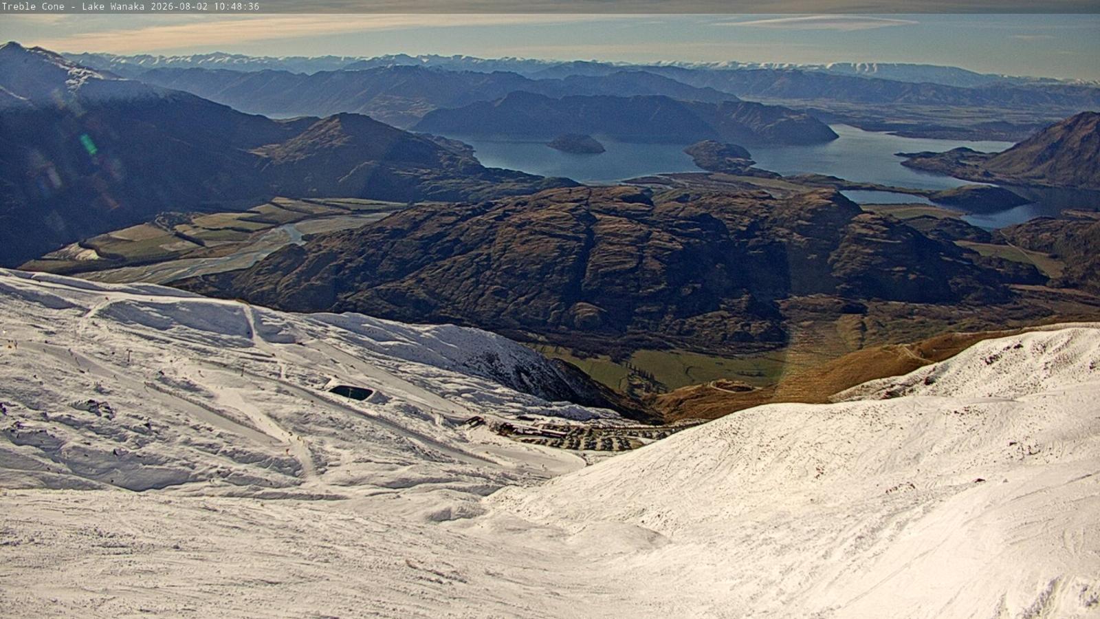 Webcam Treble Cone: Lake Wanaka view