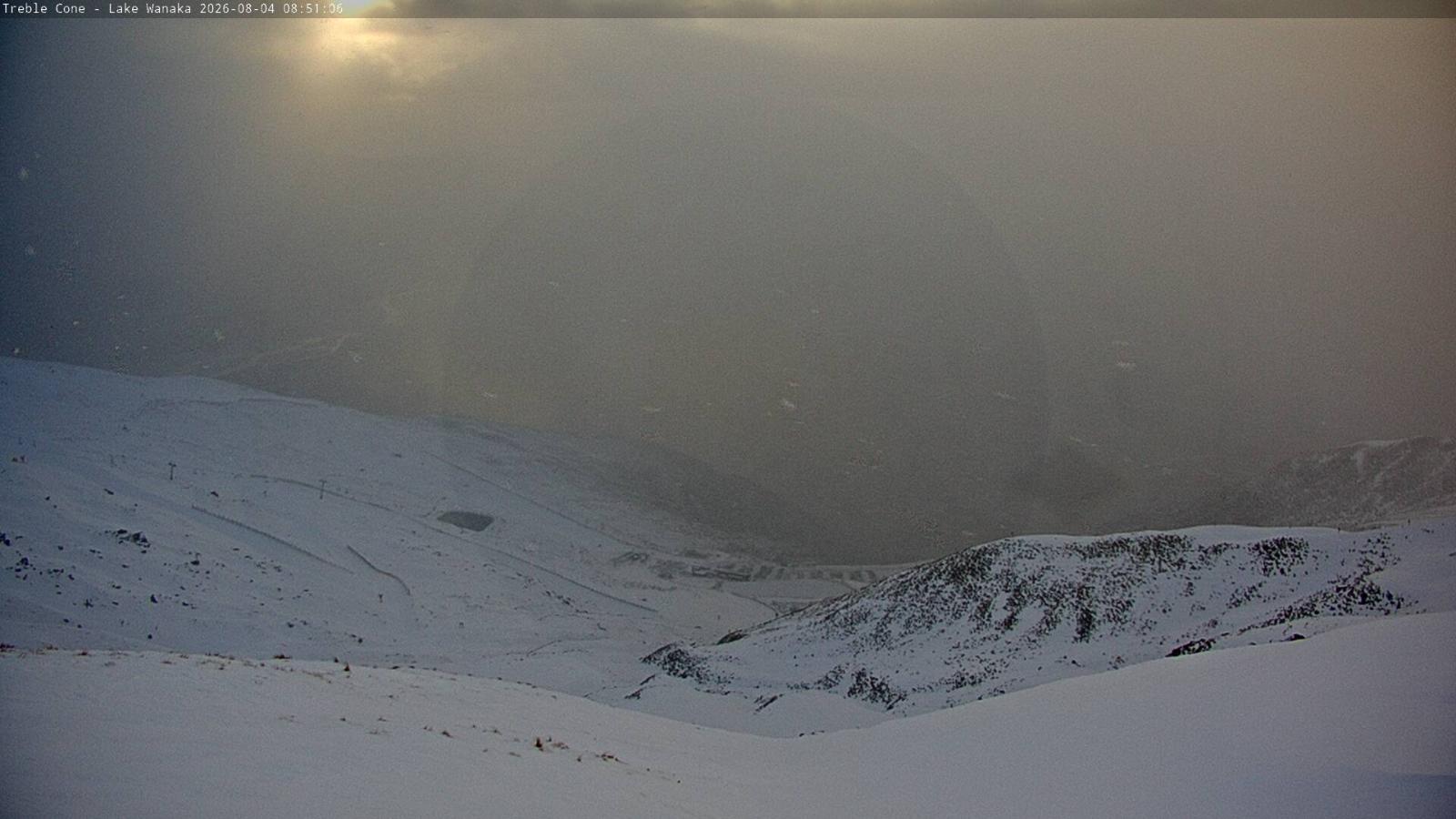 Webcam Treble Cone: Lake Wanaka view