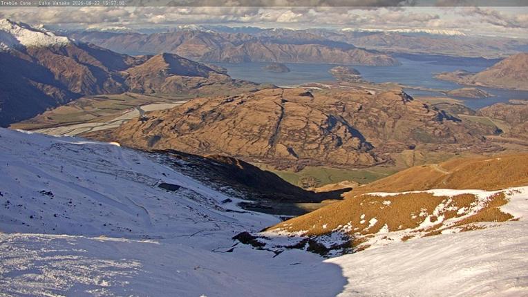Webcam Treble Cone: Lake Wanaka view