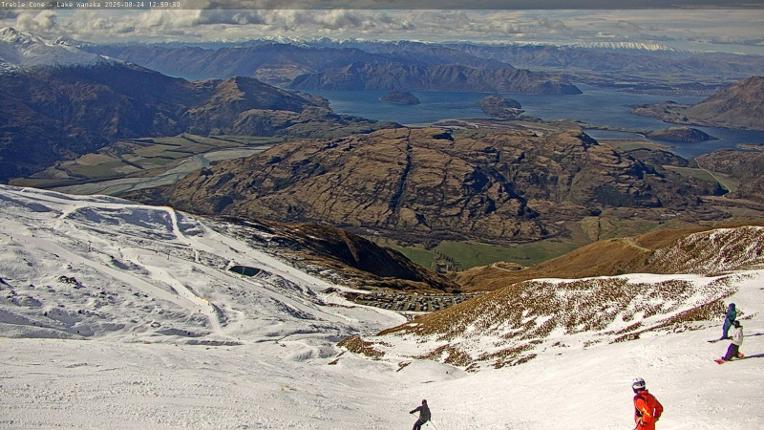 Webcam Treble Cone: Lake Wanaka view