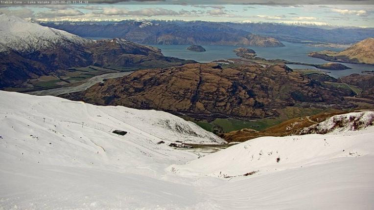 Webcam Treble Cone: Lake Wanaka view