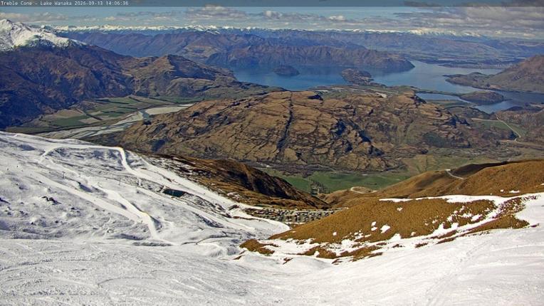 Webcam Treble Cone: Lake Wanaka view