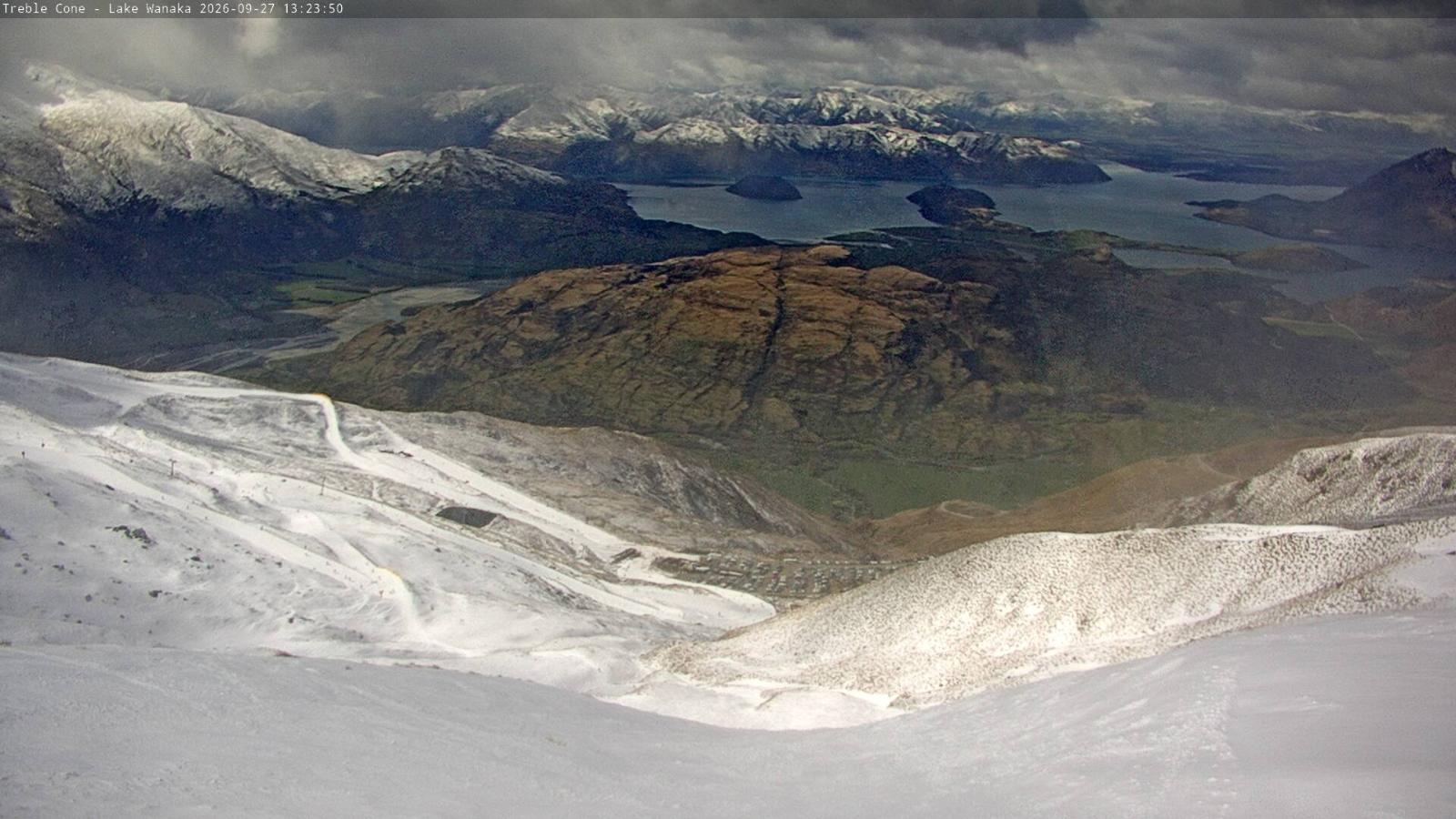 Webcam Treble Cone: Lake Wanaka view