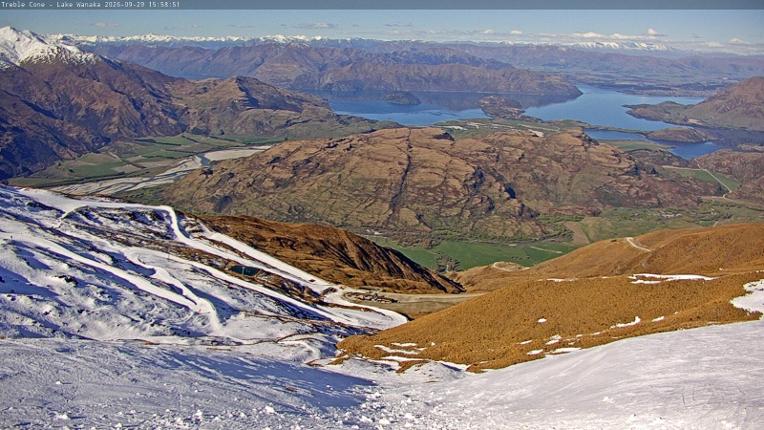 Webcam Treble Cone: Lake Wanaka view
