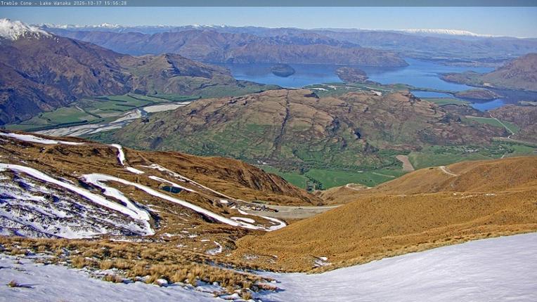Webcam Treble Cone: Lake Wanaka view