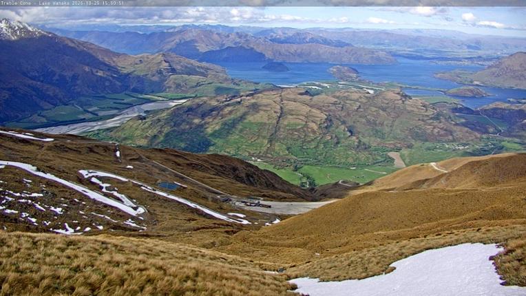 Webcam Treble Cone: Lake Wanaka view