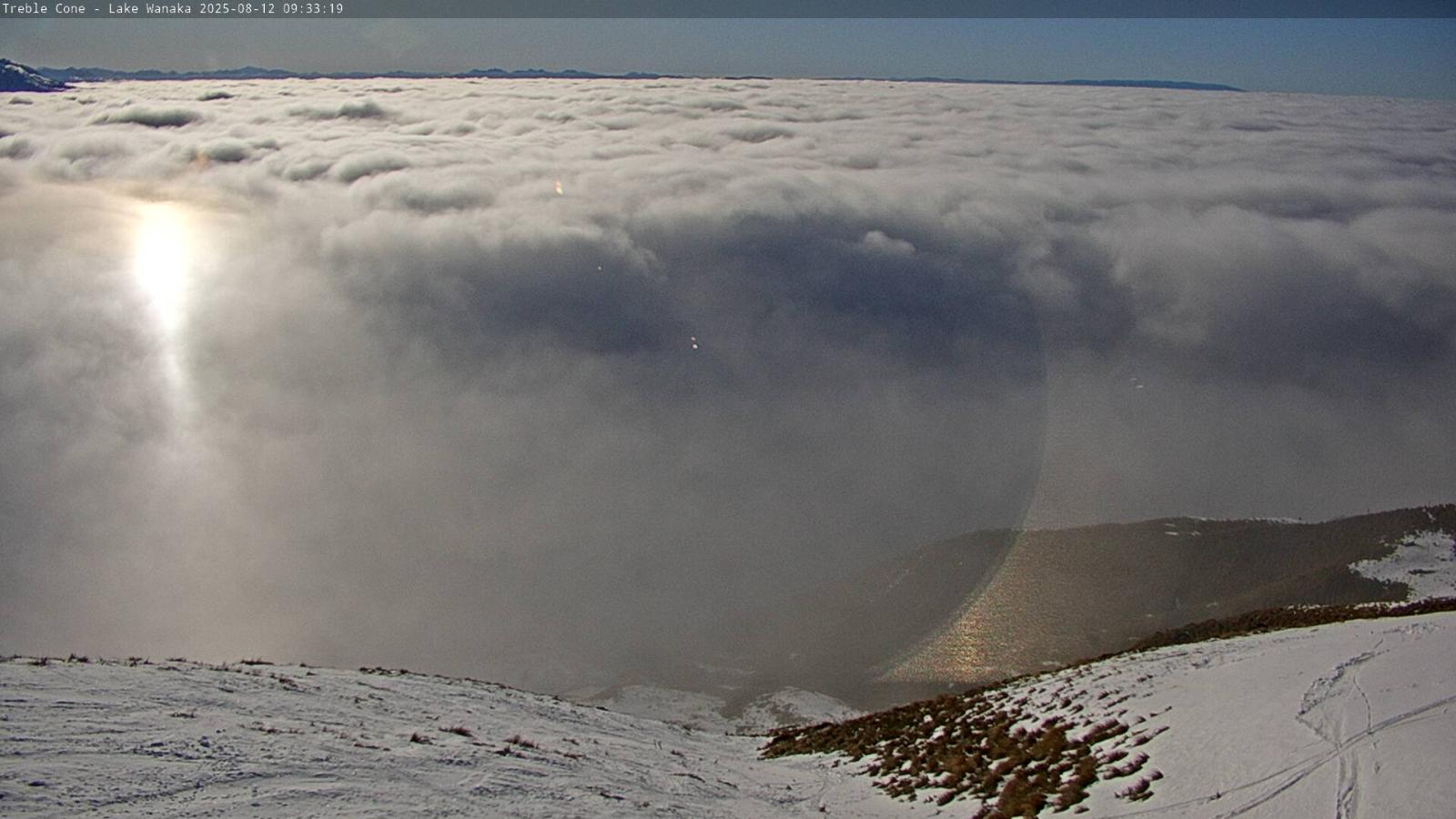 Webcam Treble Cone: Lake Wanaka view