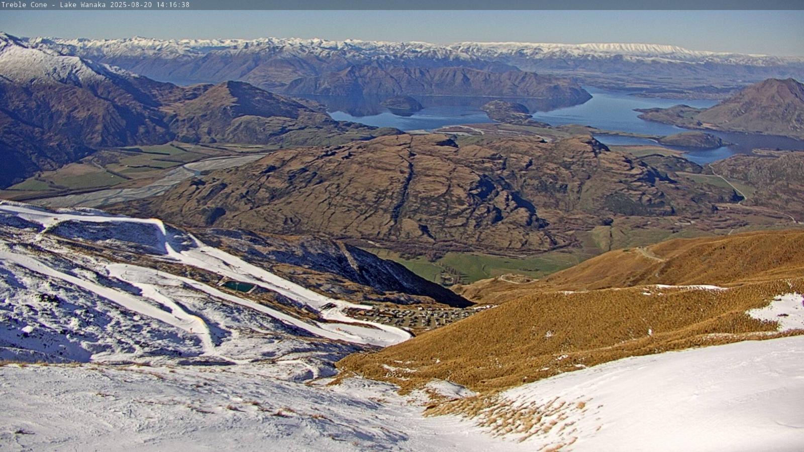 Webcam Treble Cone: Lake Wanaka view