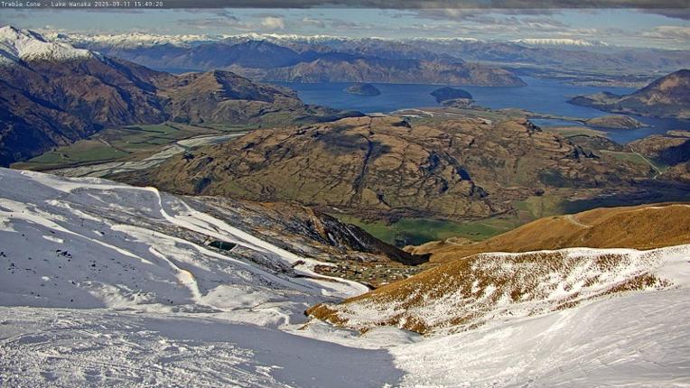 Webcam Treble Cone: Lake Wanaka view