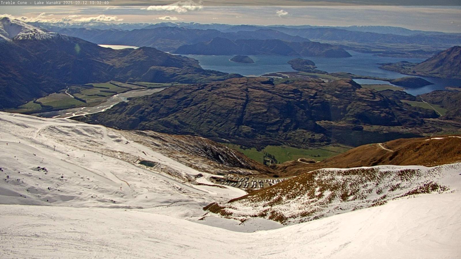 Webcam Treble Cone: Lake Wanaka view