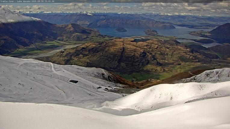 Webcam Treble Cone: Lake Wanaka view