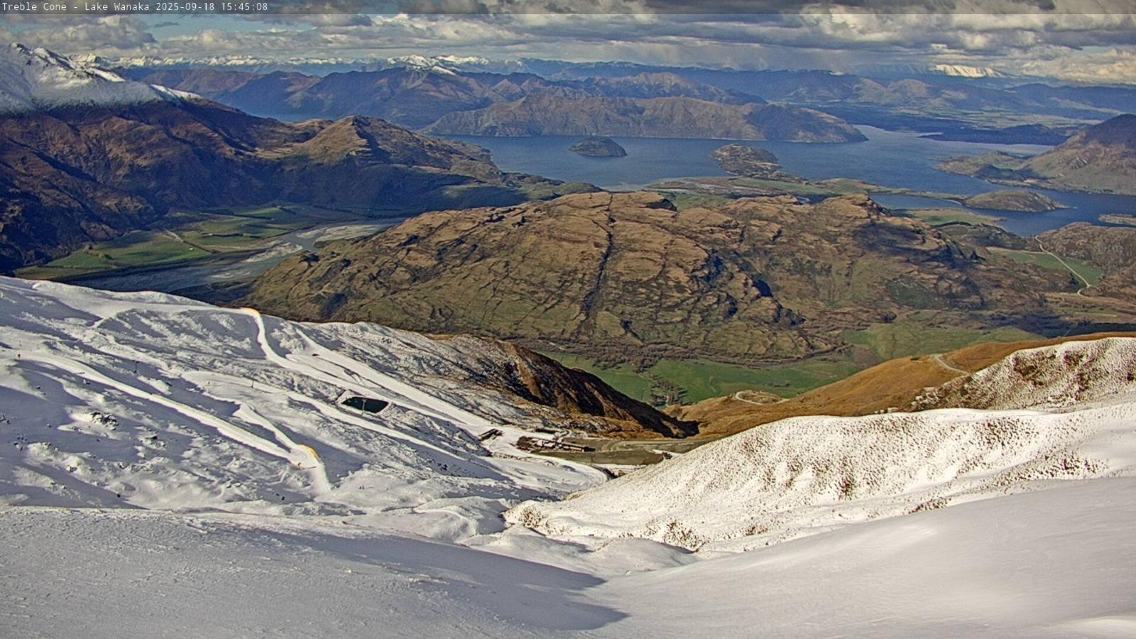 Webcam Treble Cone: Lake Wanaka view