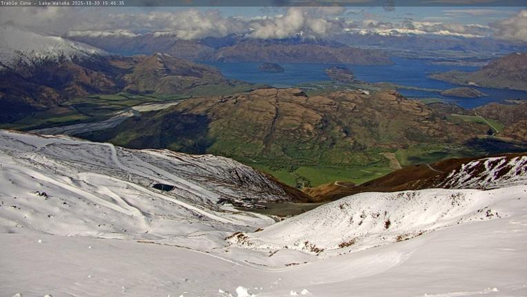Webcam Treble Cone: Lake Wanaka view