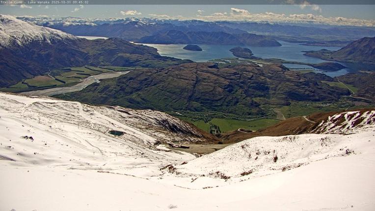 Webcam Treble Cone: Lake Wanaka view