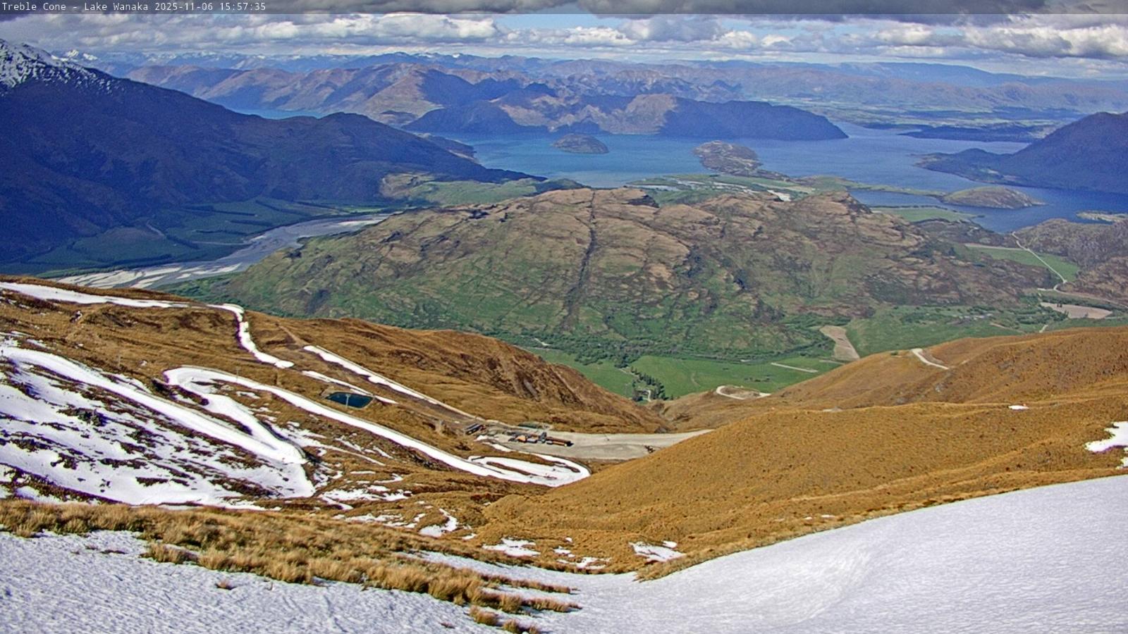 Webcam Treble Cone: Lake Wanaka view