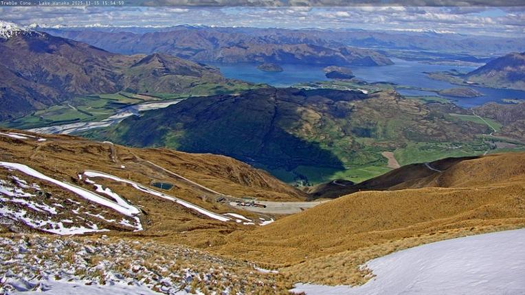 Webcam Treble Cone: Lake Wanaka view