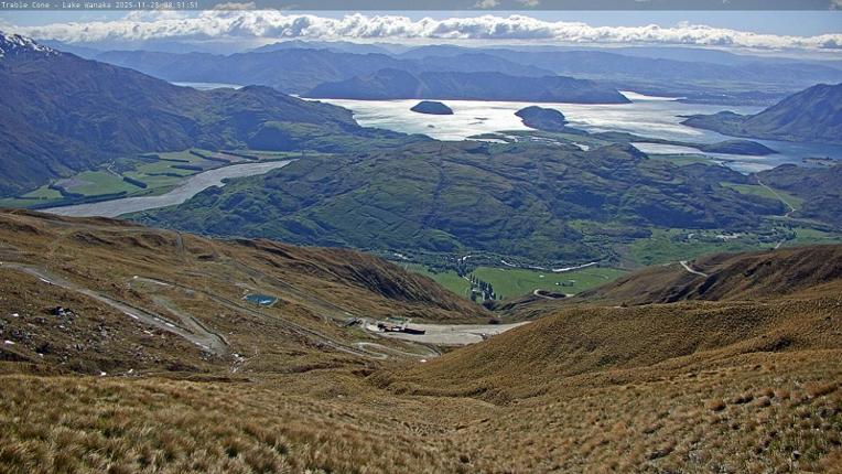 Webcam Treble Cone: Lake Wanaka view