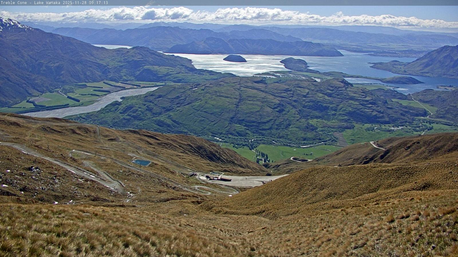 Webcam Treble Cone: Lake Wanaka view