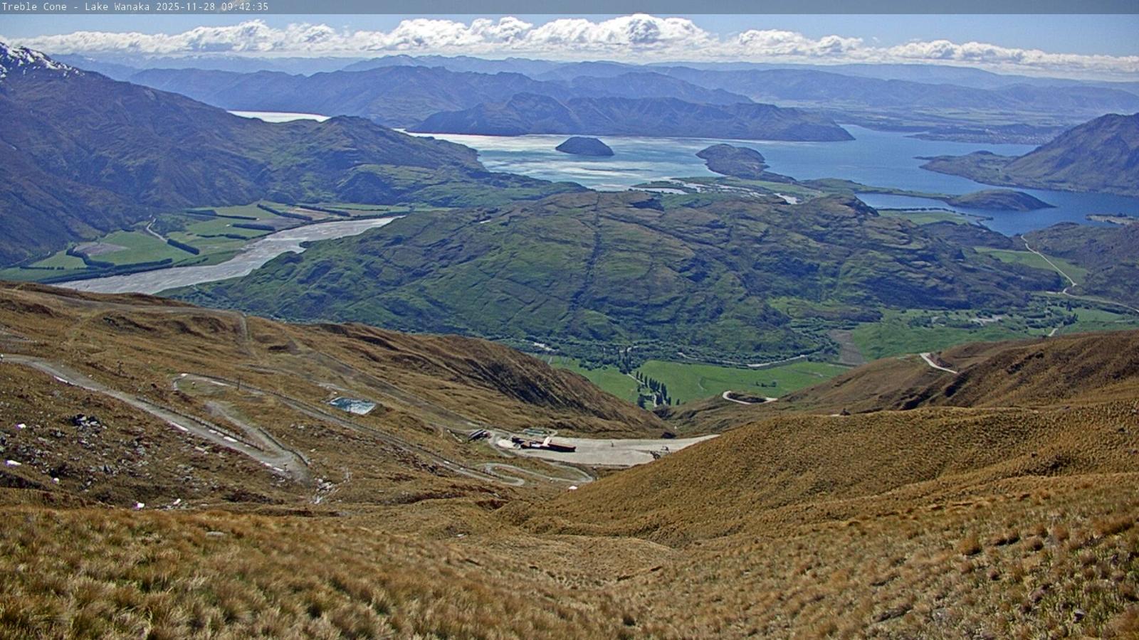 Webcam Treble Cone: Lake Wanaka view