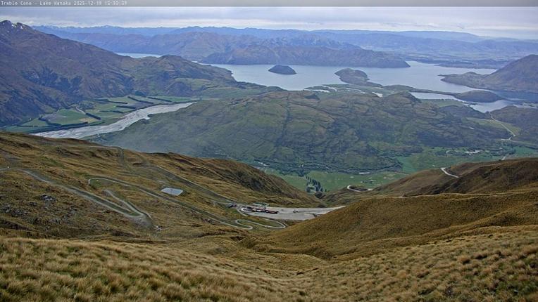 Webcam Treble Cone: Lake Wanaka view
