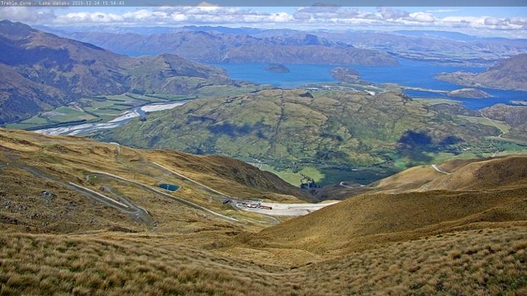 Webcam Treble Cone: Lake Wanaka view