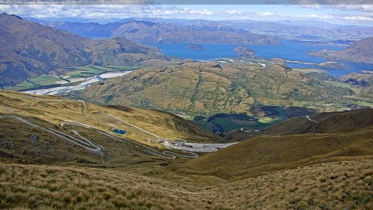 Webcam Treble Cone: Lake Wanaka view