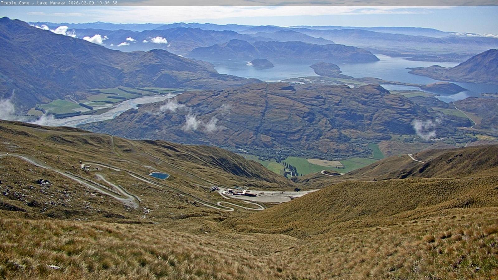 Webcam Treble Cone: Lake Wanaka view