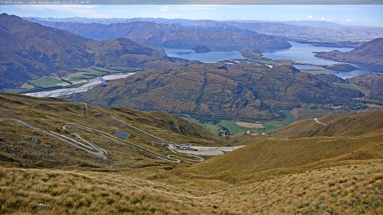 Webcam Treble Cone: Lake Wanaka view