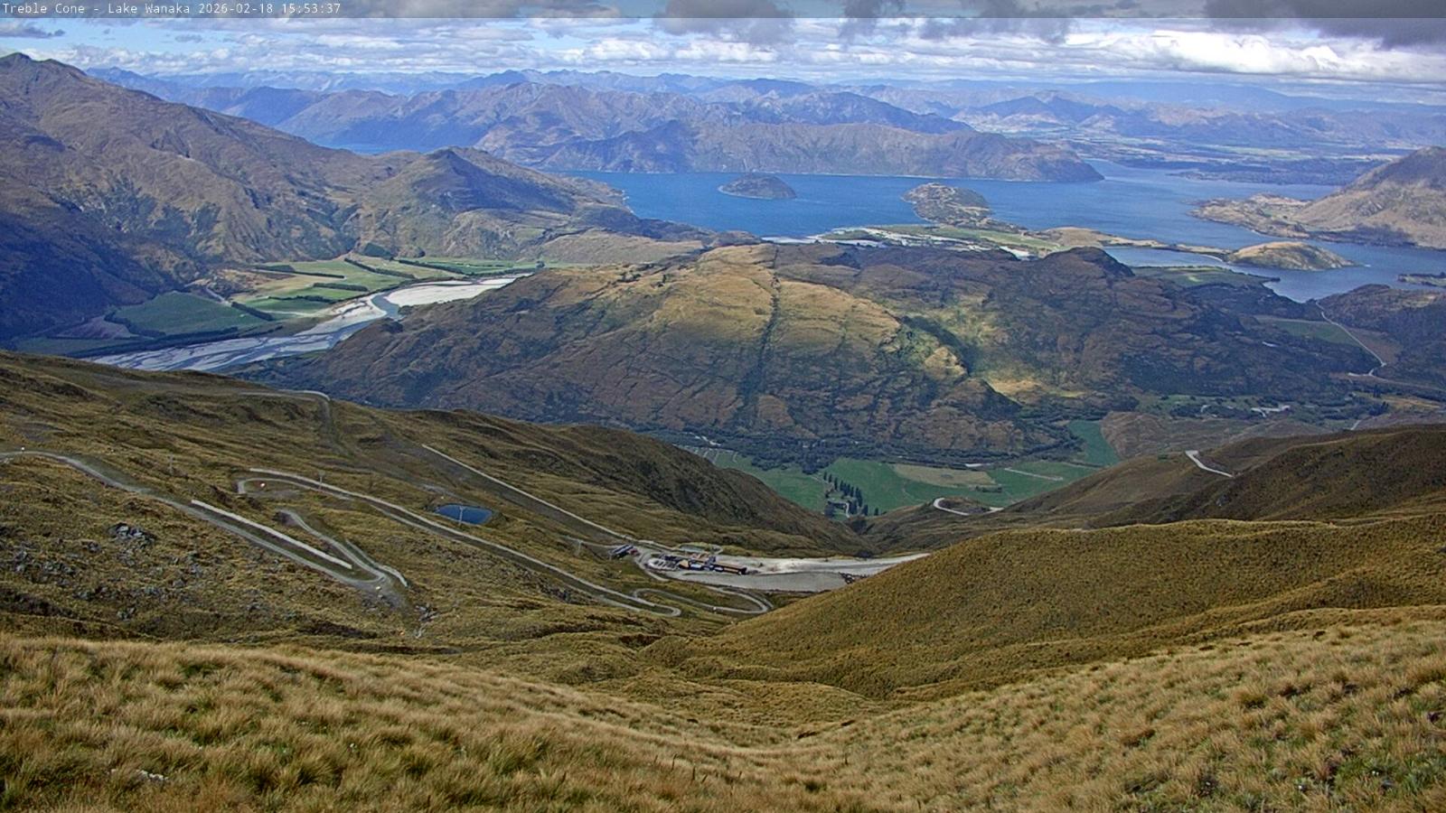Webcam Treble Cone: Lake Wanaka view