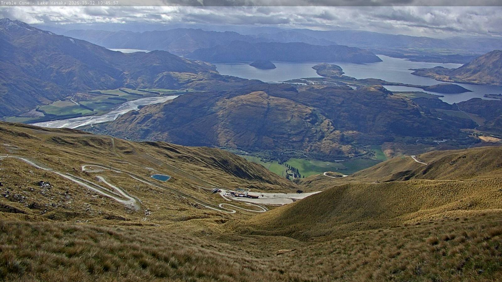 Webcam Treble Cone: Lake Wanaka view