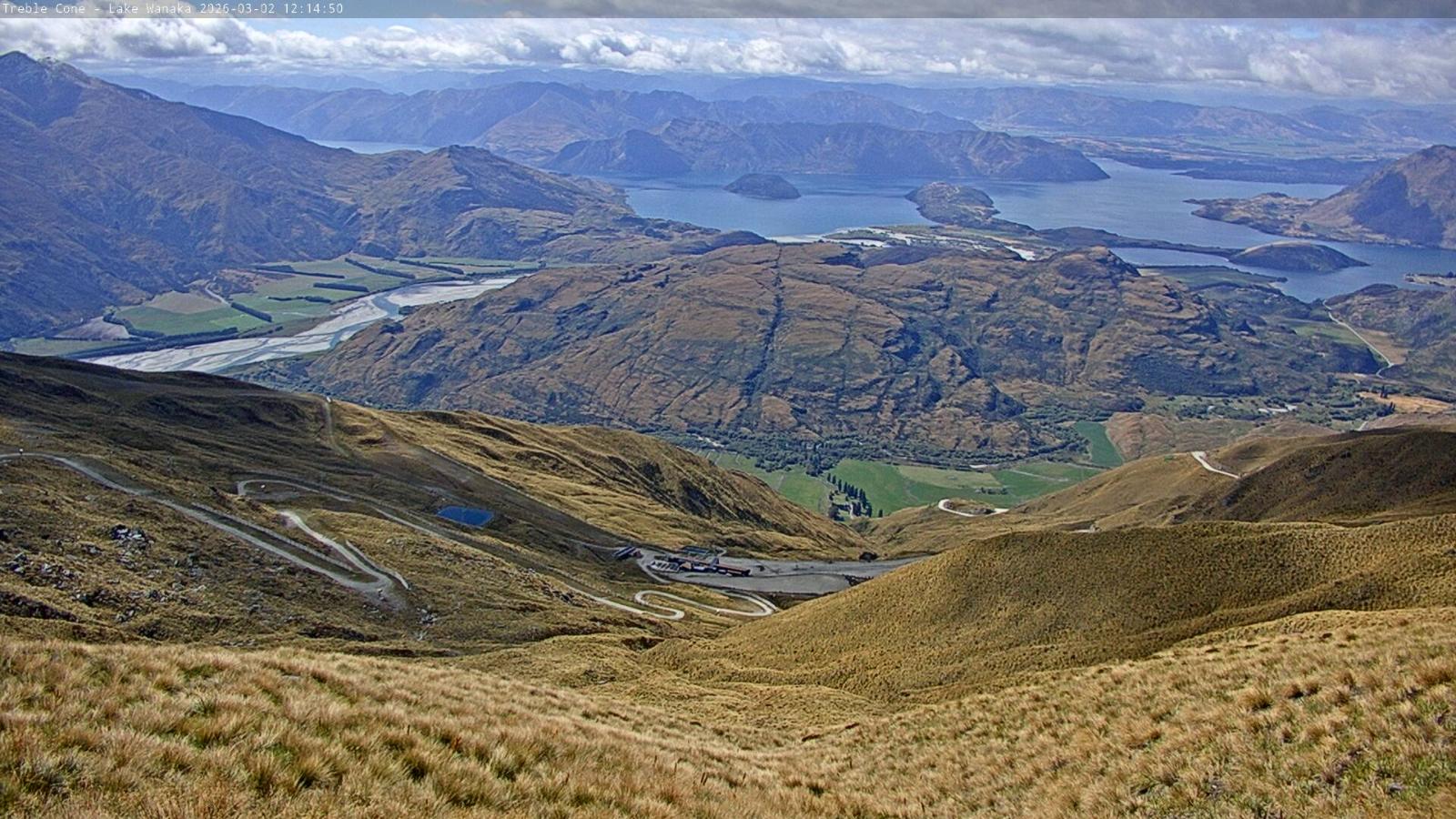 Webcam Treble Cone: Lake Wanaka view