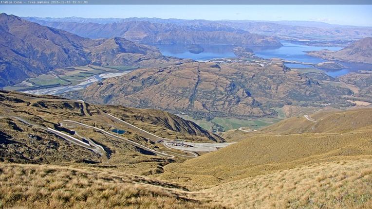 Webcam Treble Cone: Lake Wanaka view