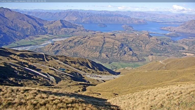 Webcam Treble Cone: Lake Wanaka view