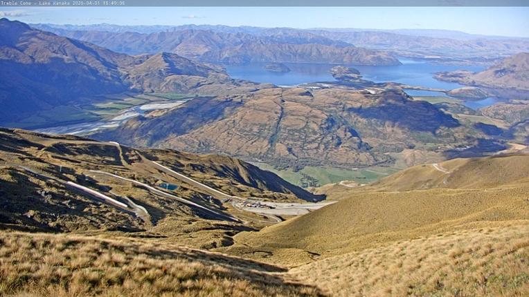 Webcam Treble Cone: Lake Wanaka view