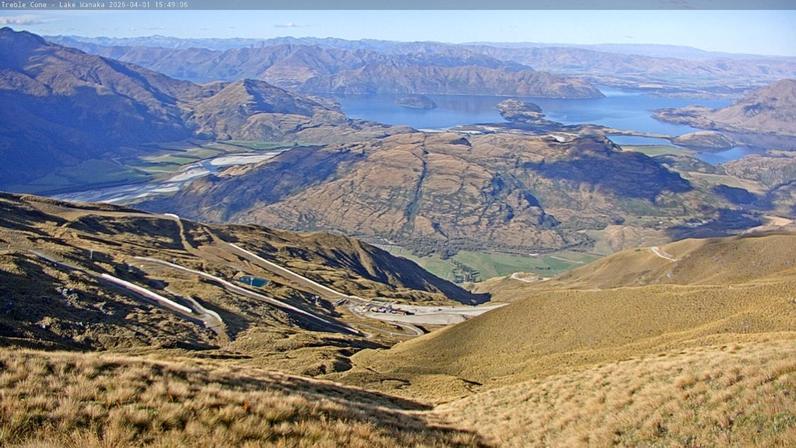Webcam Treble Cone: Lake Wanaka view