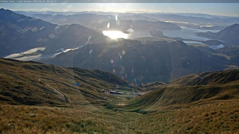Webcam Treble Cone: Lake Wanaka view